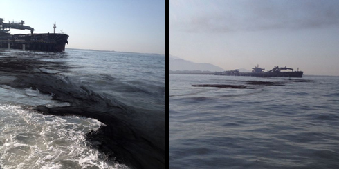 La mancha negra se encontró en Ciénaga, Magdalena, donde hasta este lunes operó Drummond.