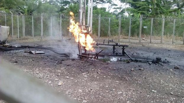 Imagen publicada por los trabajadores de Ecopetrol condenando el atentado del fin de semana. (@usofrenteobrero)