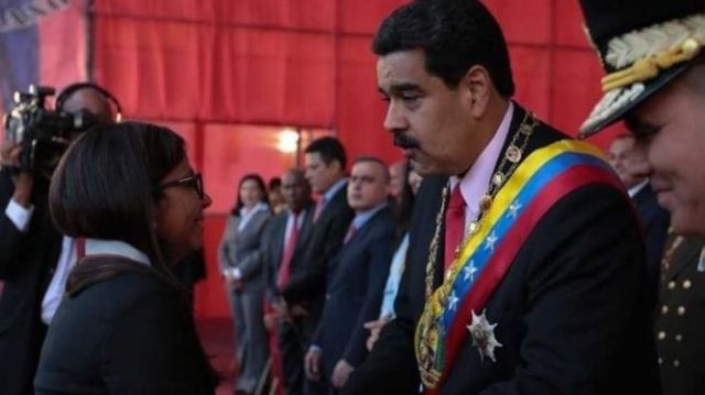 Maduro condecora a la canciller Rodríguez, tras su labor en la sesión de la OEA MADRID | EUROPA PRESS