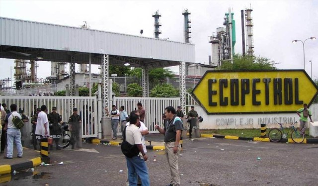 rabajadores de Ecopetrol afiliados a la USO anuncian huelga indefinida. Foto: Colprensa.